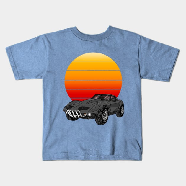 1969 Chevrolet Corvette 4x4 Offroad Kids T-Shirt by Guyvit